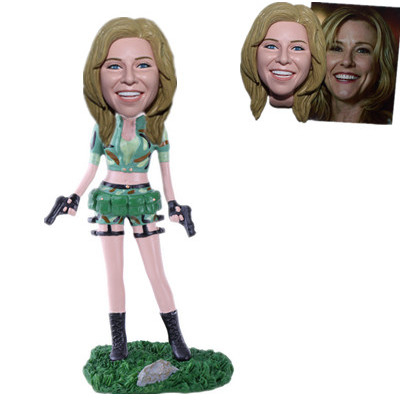 Custom Female Military Bobblehead