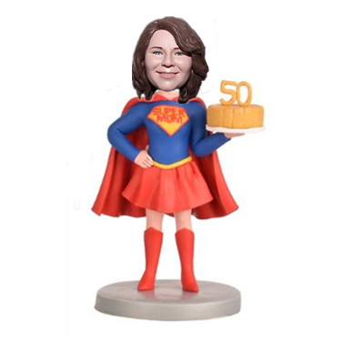 Custom Birthday Bobblehead Superwomen Gift for Mother