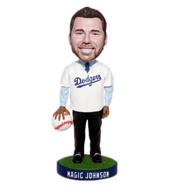 Custom Baseball Bobble Head Baseball Player Holding A Big Baseball