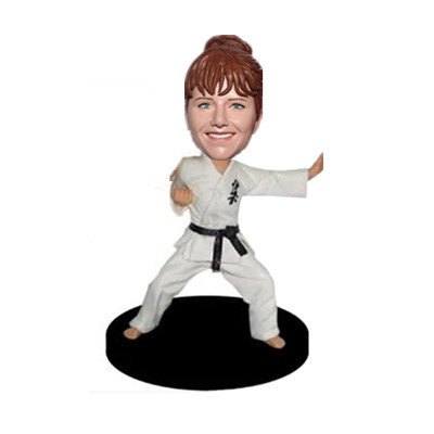 Custom Female Martial Arts Bobble Head
