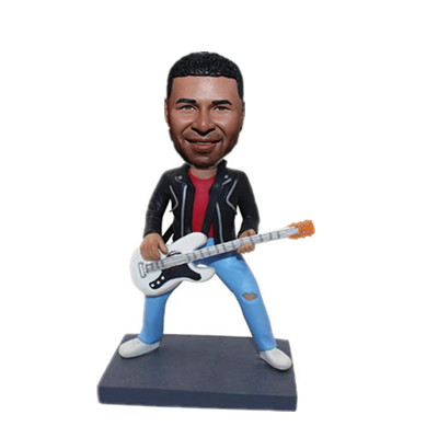 Custom Music Bobblehead Man Playing Guitar