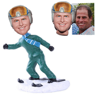 Personalized Skiing Custom Bobble Head
