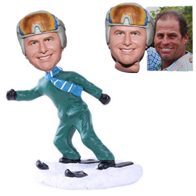Personalized Skiing Custom Bobble Head