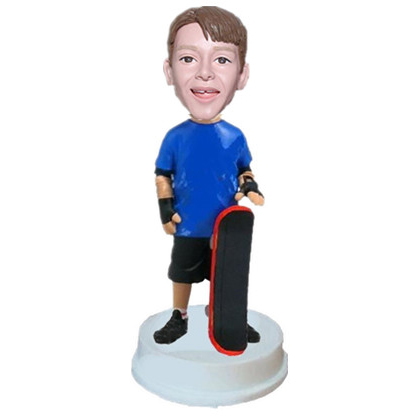 Custom Skateboarder Bobblehead