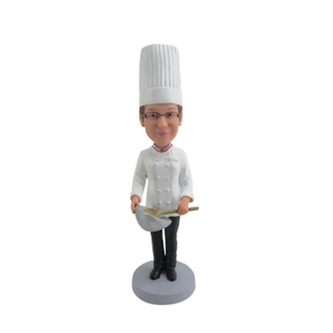 Custom Chef Bobbleheads Female Master Gift