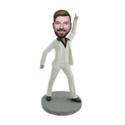 Custom Disco Dance Bobblehead Man Gift