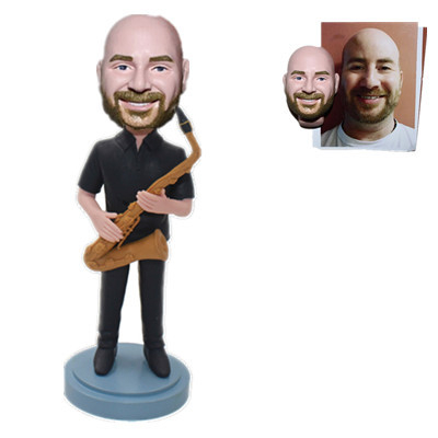 Custom Musician Bobbleheads Man Playing The Trombone