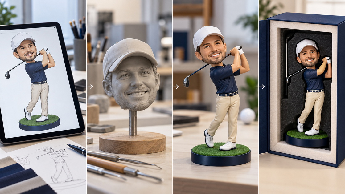 Personalized Golf Figure Approval Workflow