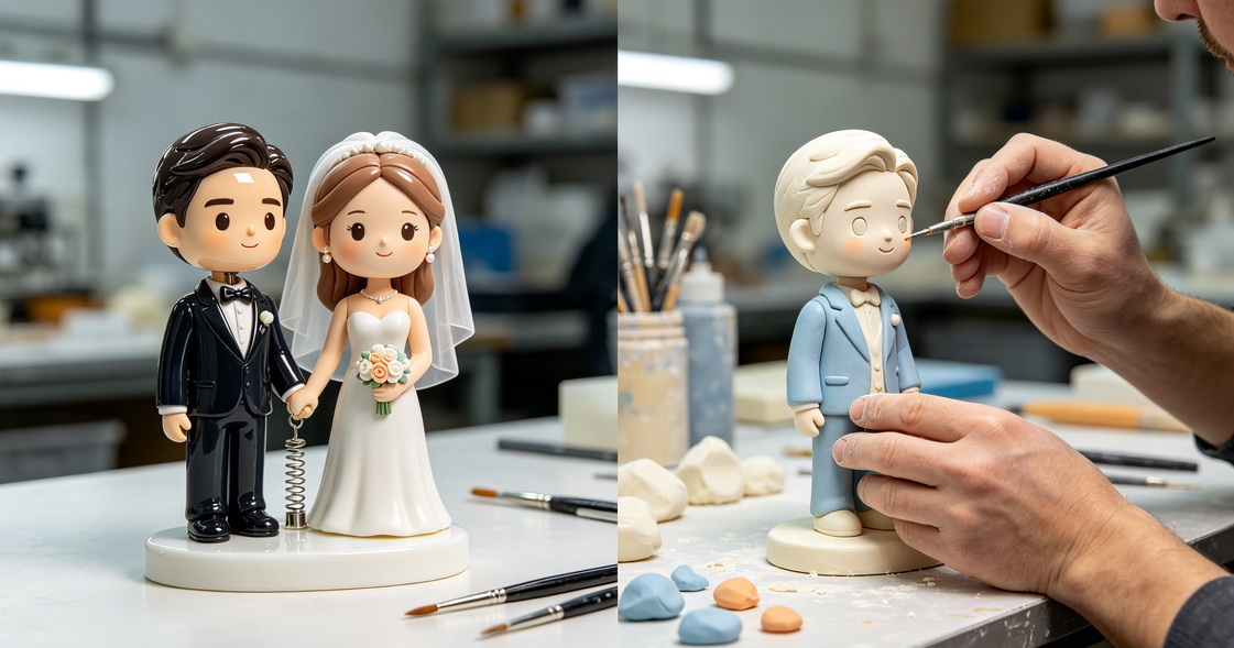 Polyresin And Polymer Clay Bobbleheads