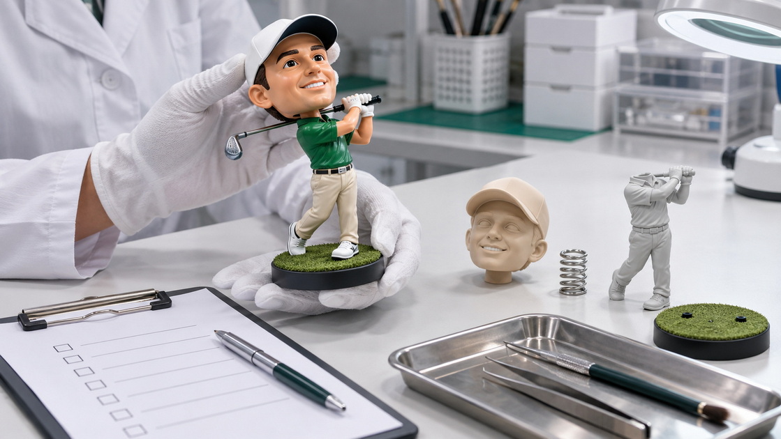 Golf Bobblehead Sample Inspection