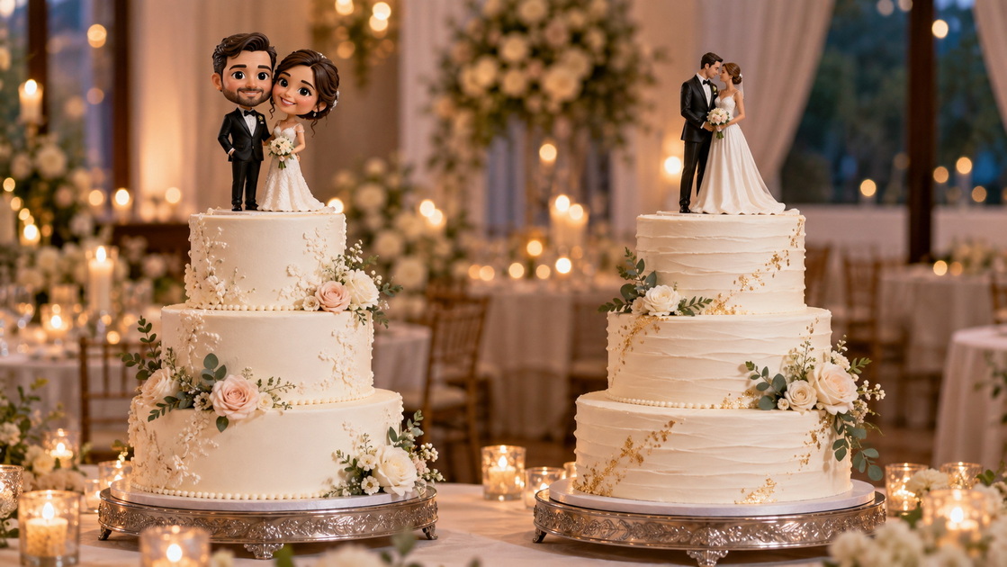 Wedding Cake Topper Style Comparison