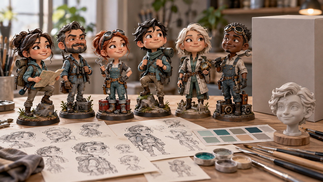 Original Custom Adventure Bobbleheads