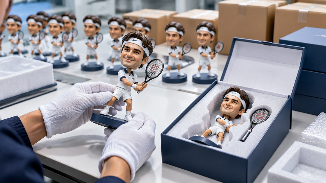 Wholesale Tennis Bobblehead Inspection And Packaging