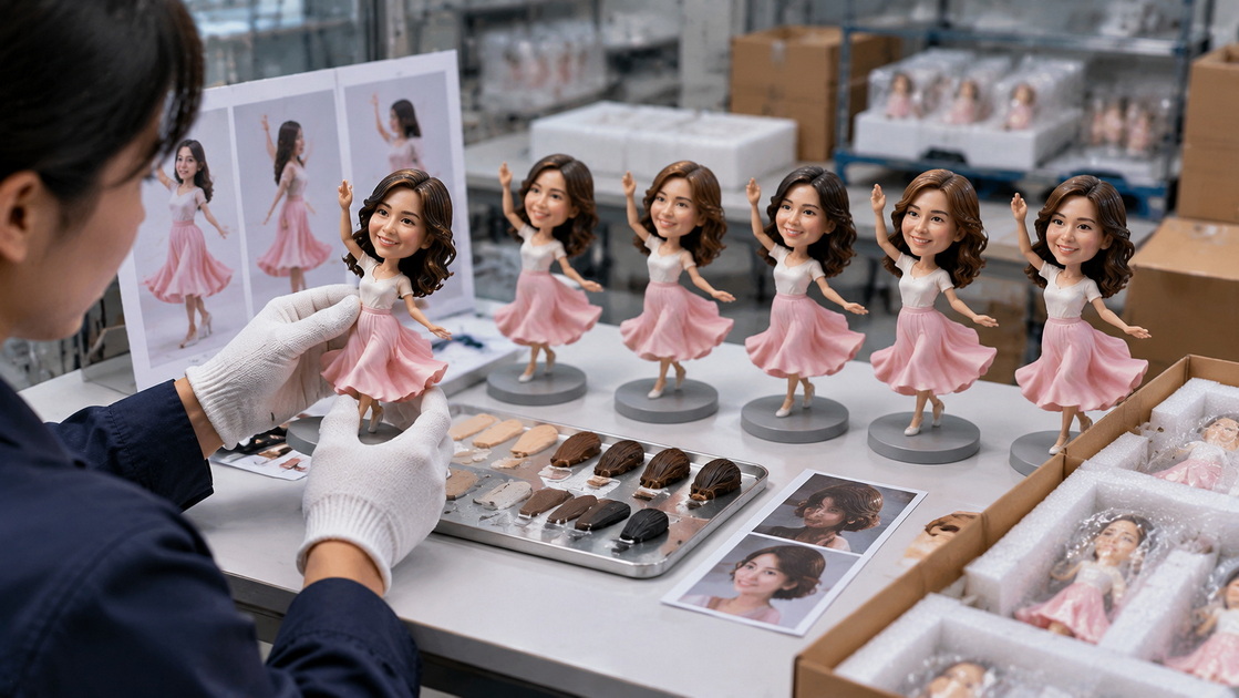 Custom Bobblehead Wholesale Color Approval