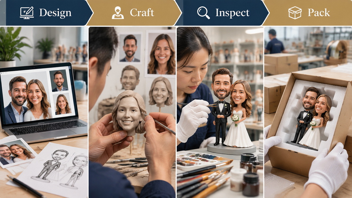 Couple Bobblehead Quality Control Process