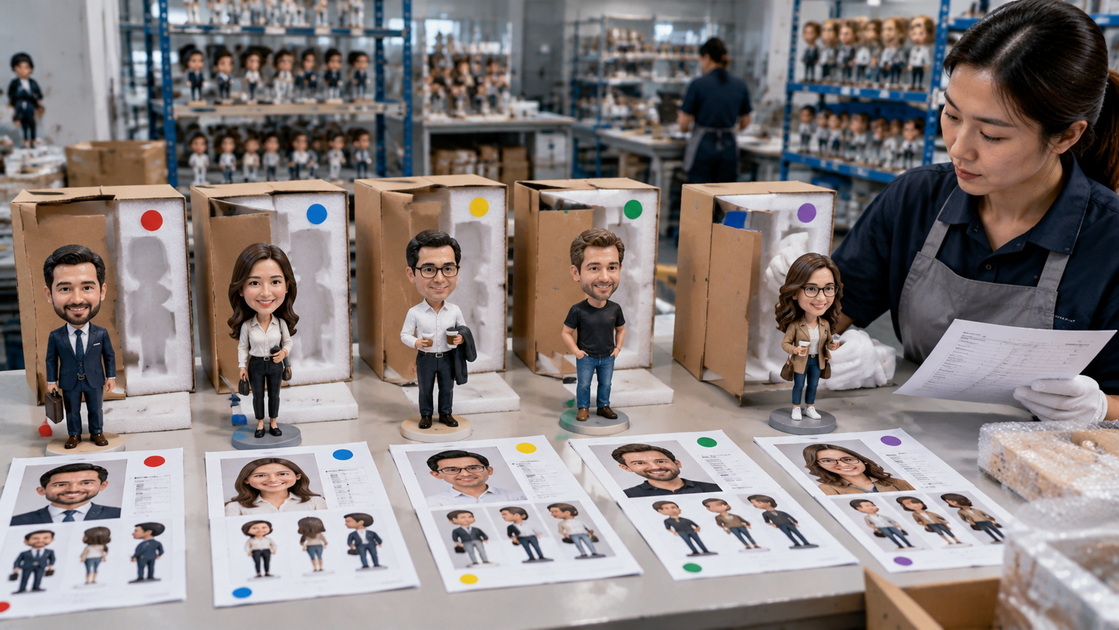 Wholesale Bobblehead Approval and Packaging Control