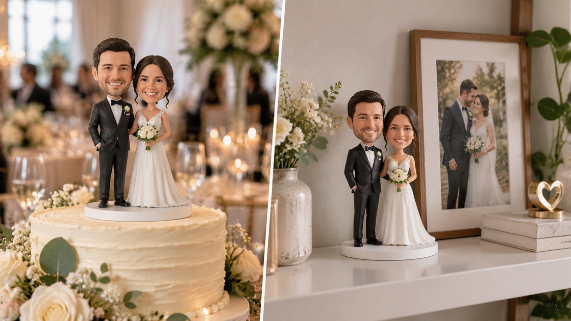 Wedding Cake Topper Keepsake Display