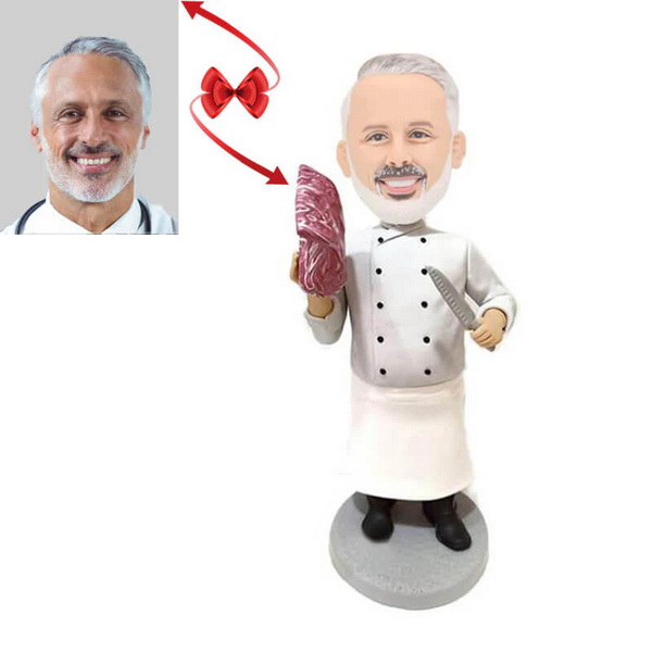 Bobblehead Looking Chef